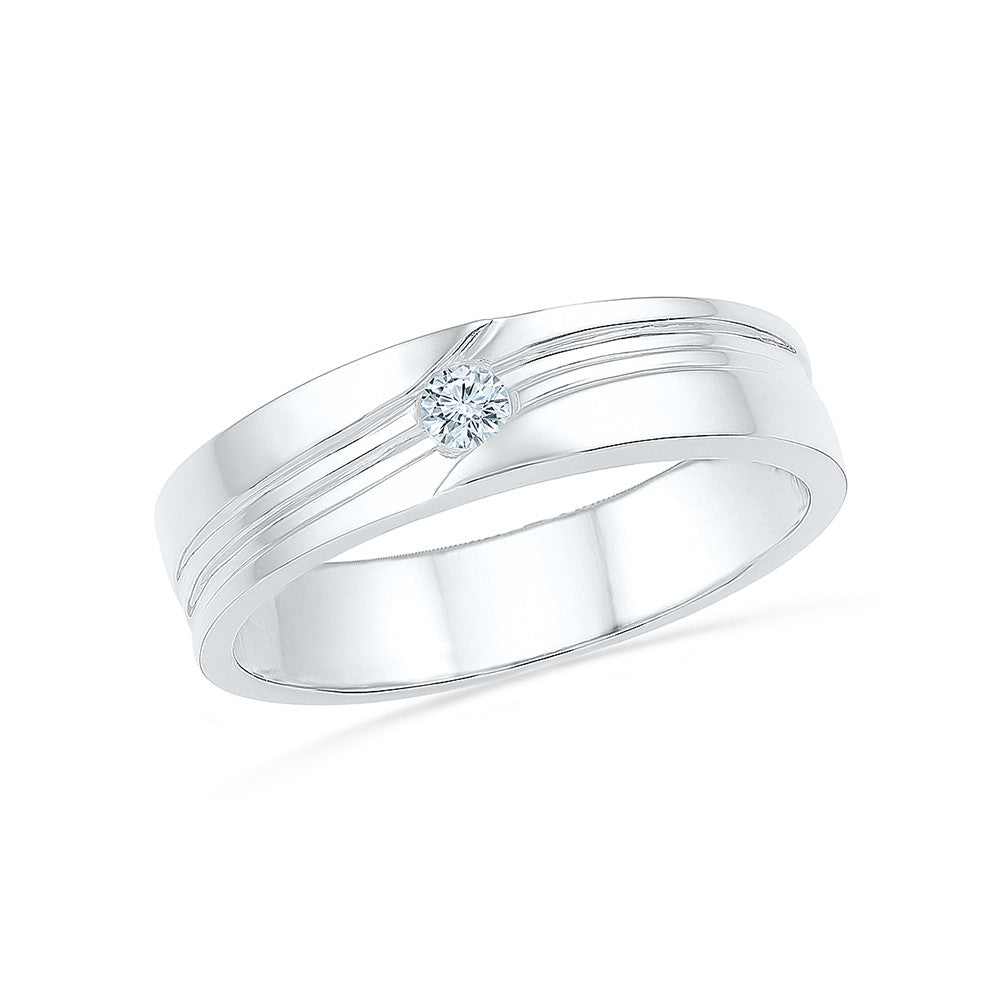 Men's ring in 18K white gold Ring R48BCA01001XX | OMEGA US®