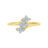Floral Wish Trio Everyday Diamond Ring