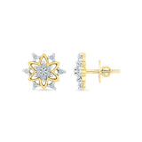 Fancy Star Diamond Stud Earrings