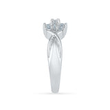 Winsome Diamond Cluster Cocktail Ring