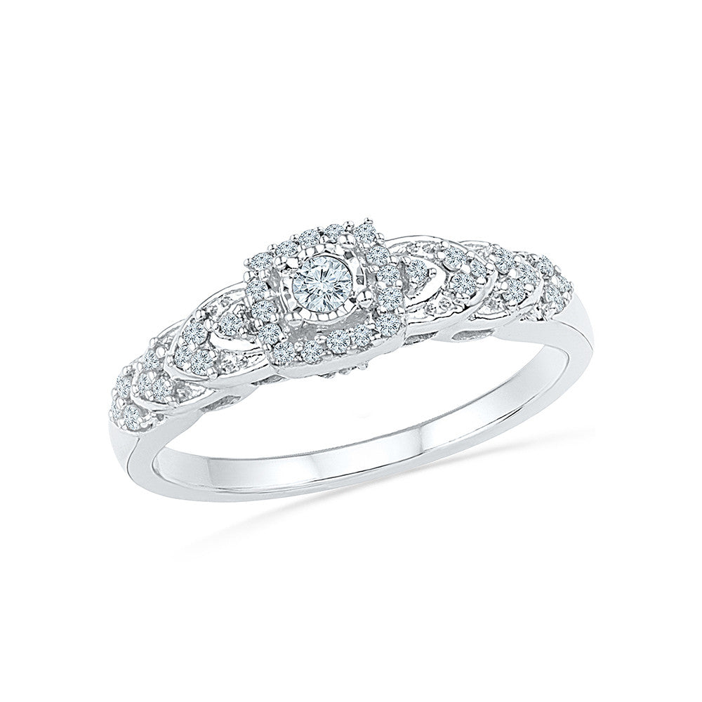 14K White Gold Diamond Wedding Band 3/4 around 1.29cts. t.w. – MB Altman  Jewelry