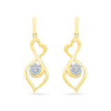 Diamond Earrings in 14kt and 18kt gold