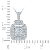 Sumptous Square Diamond Pendant