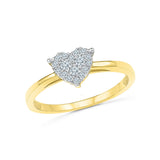 Precious Sole Heart Diamond Ring