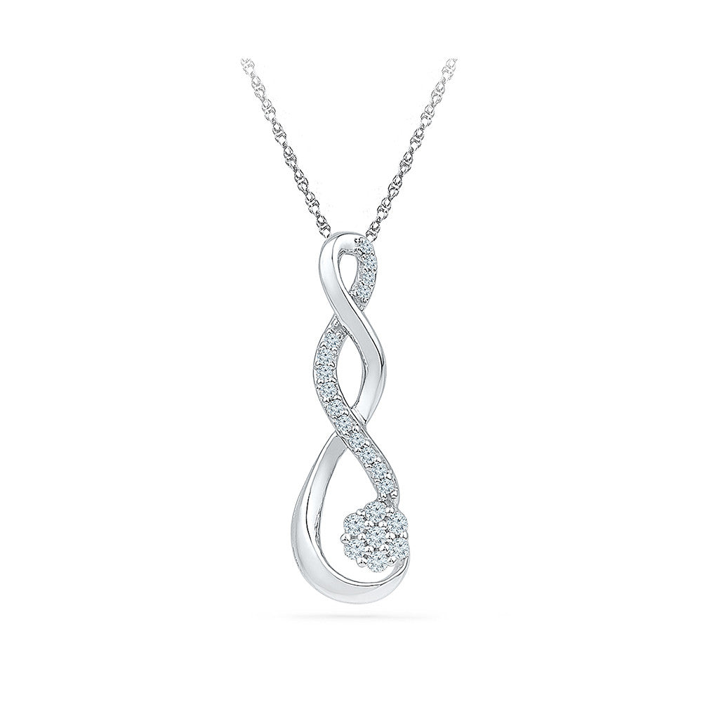 10K Yellow Gold With 1/2 CTTW Diamond Heart Pendant Necklace – Jewelili