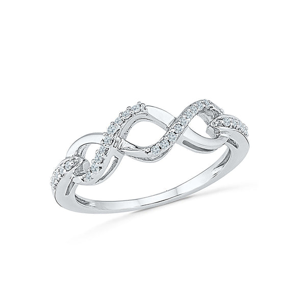14k, 18k white and yellow gold Forevermore Infinity Diamond Ring in PRONG setting for women online