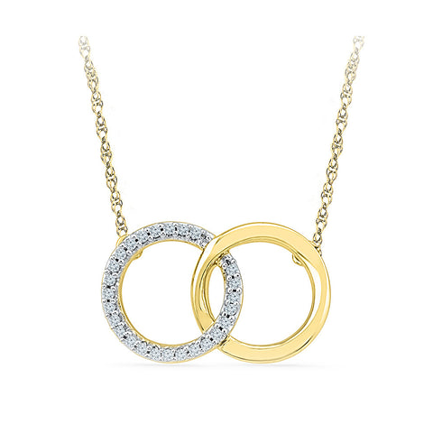 Diamond Necklace in 14kt and 18kt gold
