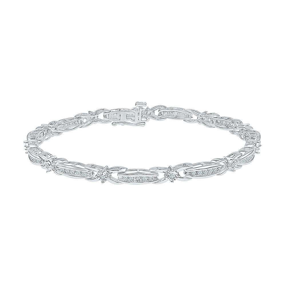 Oval Diamond Tennis Bracelet in 18k White Gold – Bailey's Fine Jewelry