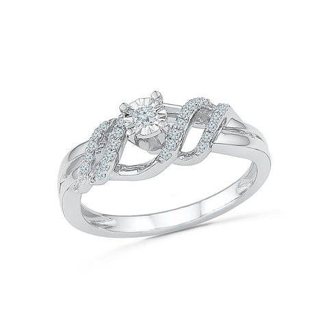 Silver Engagement Ring 
