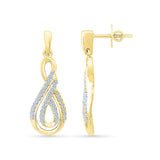Mesmerizing Infinity Diamond Stud Earrings