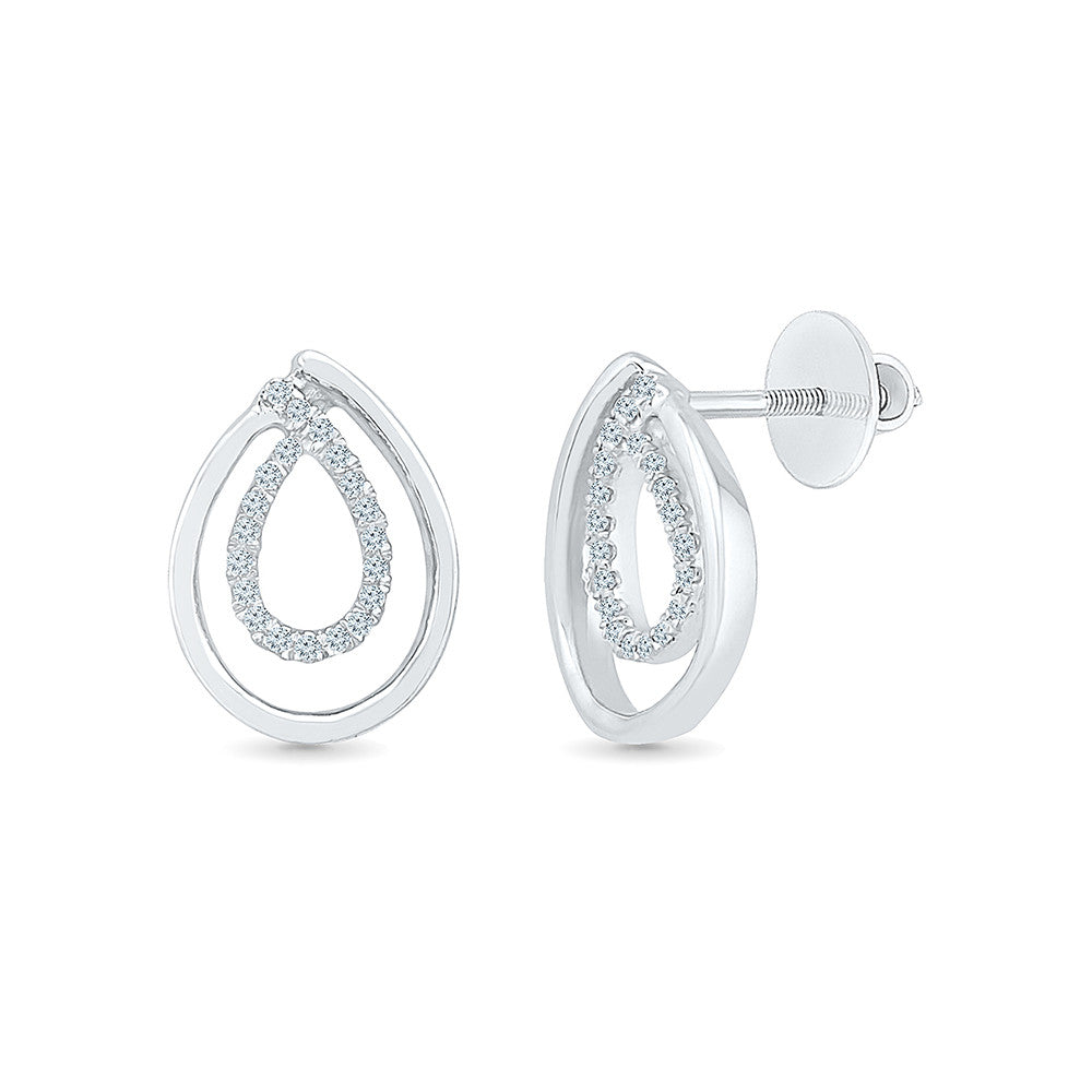Update 126+ white gold earrings for women