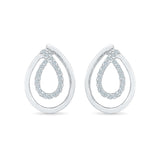 Ravishing Teardrop Diamond Stud Earrings