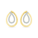Ravishing Teardrop Diamond Stud Earrings