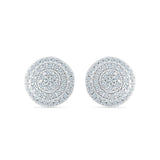 Charismatic Circle Diamond Stud Earrings