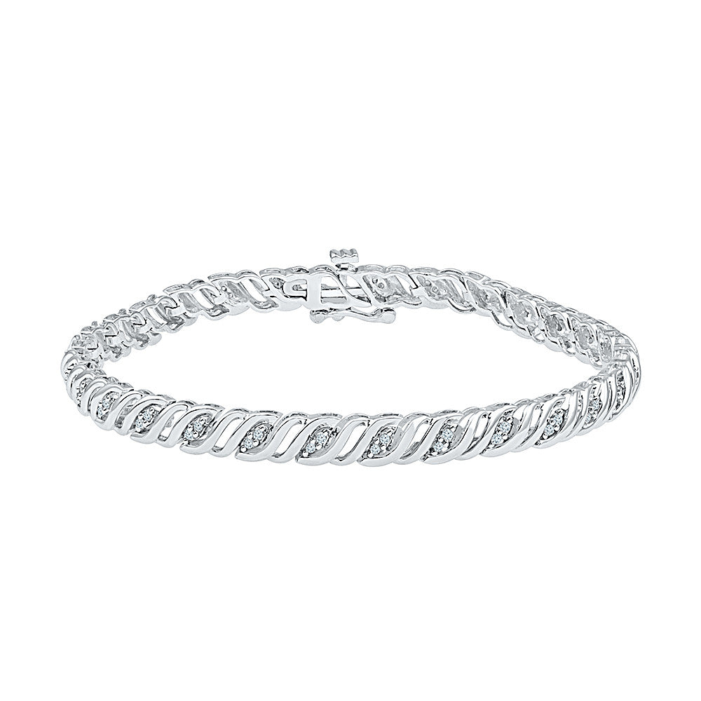 Buy quality 925 Silver Diamond Bracelet in Ahmedabad