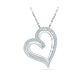 Halo Heart Diamond Pendant