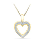 Heart of Gold Diamond Pendant