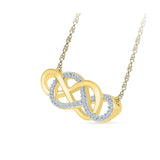 Interlocking Infinity Diamond Necklace