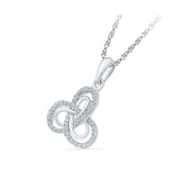 Floral Knot Diamond Pendant