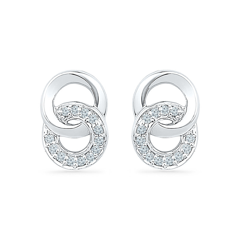 Buy White Gold Earrings for Women by Avsar Online  Ajiocom