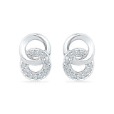 Dual Enchantment Diamond Stud Earrings