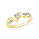 14kt / 18kt white and yellow gold Dearly Beloved Diamond Engagement Ring for women online in PRONG setting