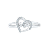 Precious Heart Everyday Diamond Silver Ring