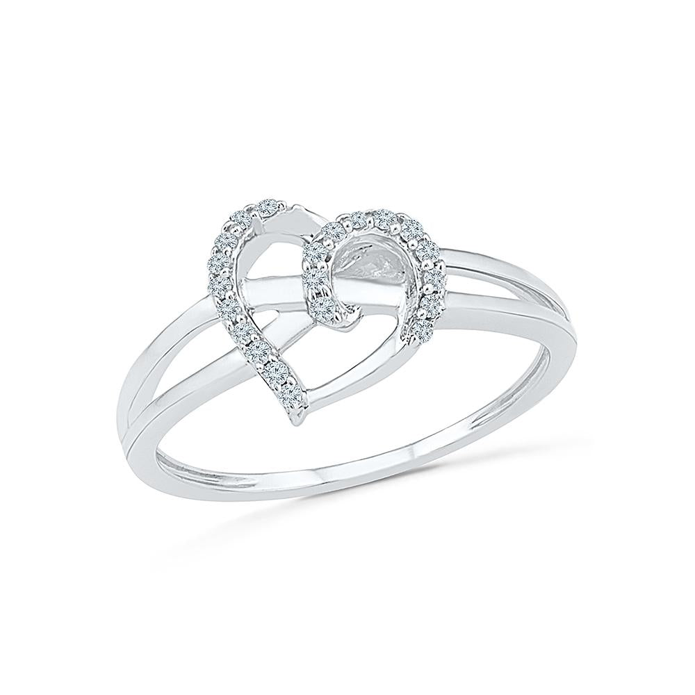 Real Diamond Band Ring Online for Women in Silver – Radiant Bay