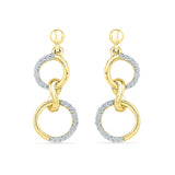 Zen Circle Diamond Earrings