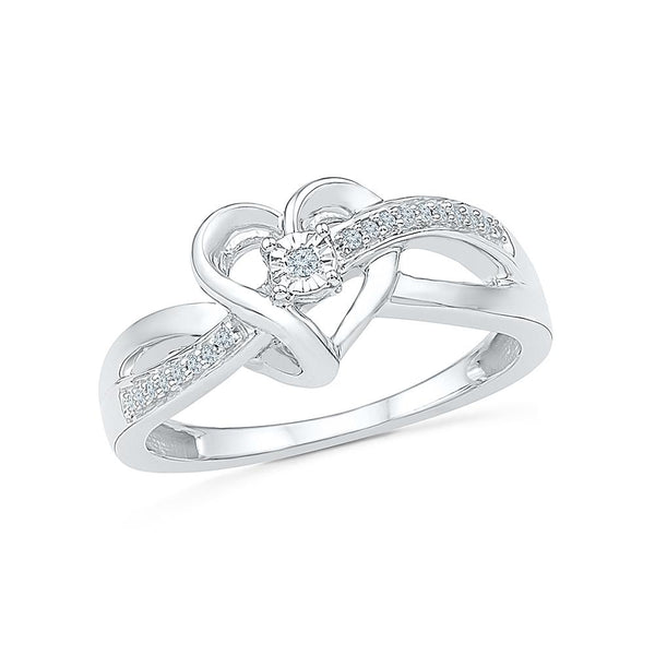 Prosilver Infinity Heart Ring Couple Anniversary Dainty Midi Finger Sterling  Silver Rings For Women Girls Pyr15190b - Rings - AliExpress