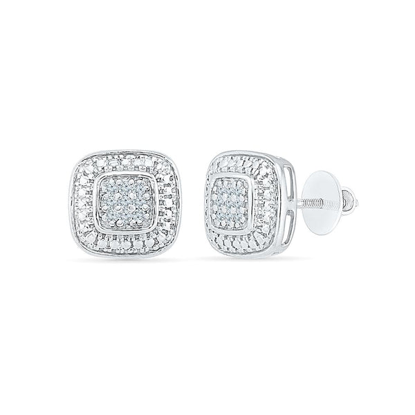 Exquisite Diamond Studs in 92.5 Sterling Silver for women online