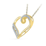 Dainty Heart Diamond Pendant