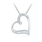 Dainty Heart Diamond Pendant