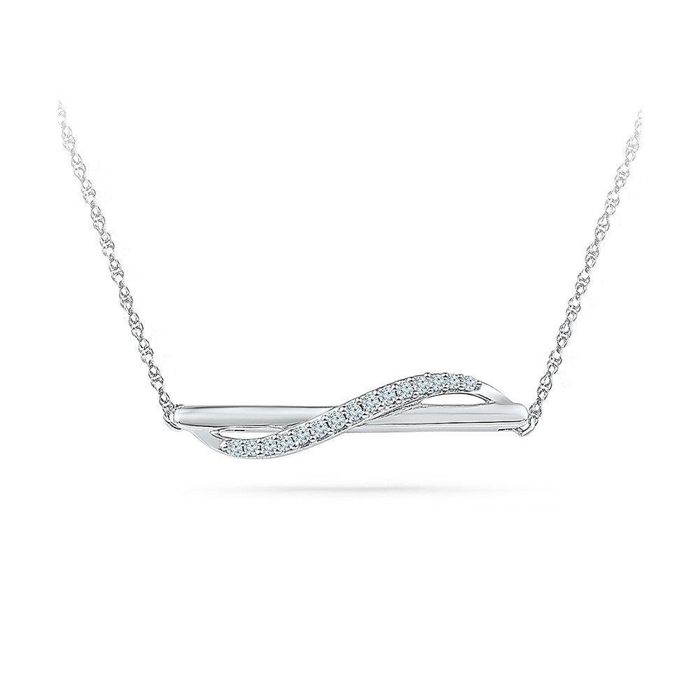 Estate Diamond V-Shaped Necklace