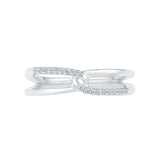 Diamond As Nice Midi Silver Ring