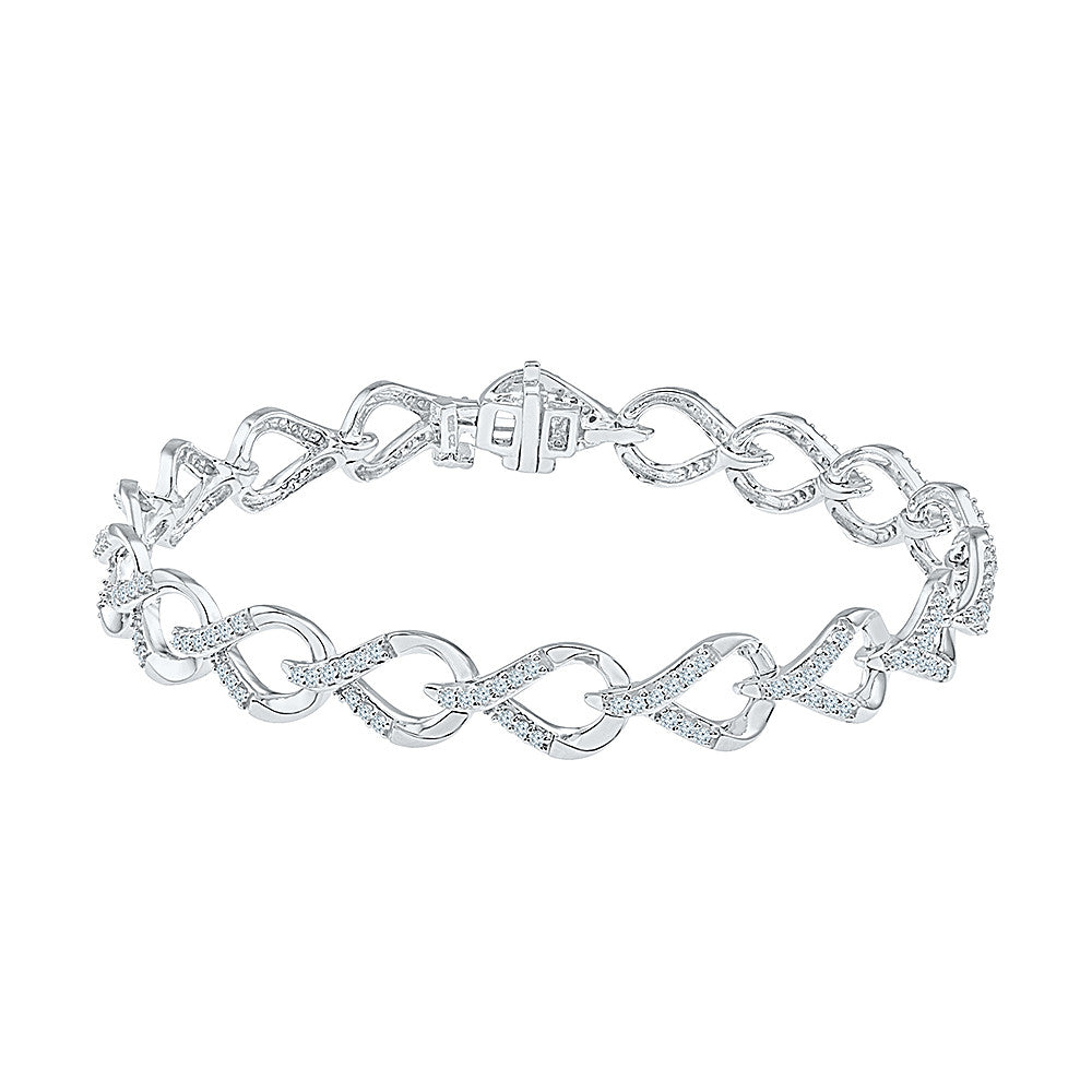 925 Sterling Silver Tennis Bracelet For Women with 4mm Sparkling Cubic   namanalondon