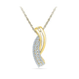 Capricious Swirl Diamond Pendant - Radiant Bay