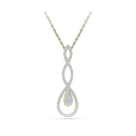 Diamond Pendant in 14kt and 18kt gold