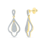 Elegant Chandelier Diamond Drop Earrings