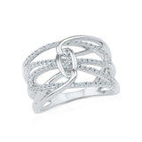 Knot Glam Diamond Cocktail Ring