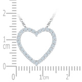 Startling Diamond Heart Necklace