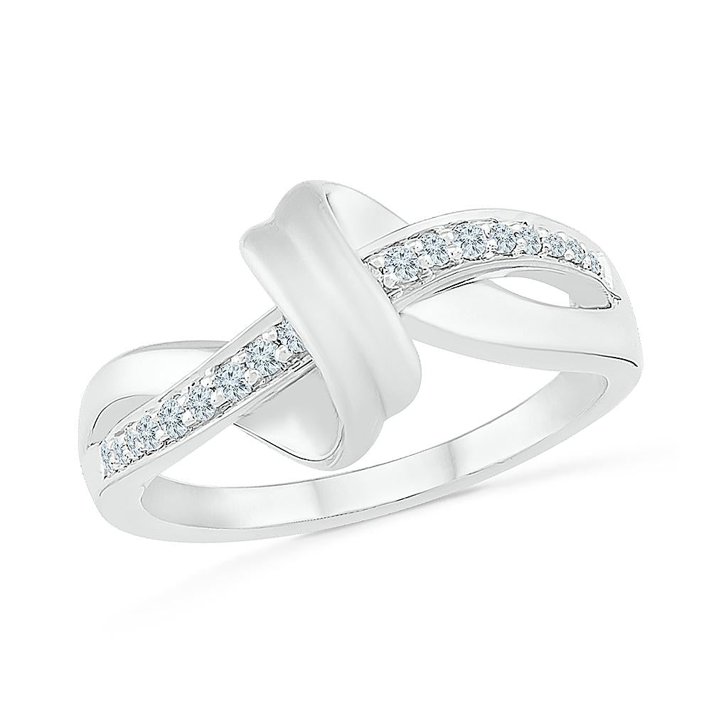 18k Diamond Wrap Full Finger Spiral Ring - Abhika Jewels