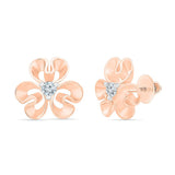 Glorious Bold Gold floral Stud Earrings