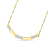 Incomparable Bold Gold Bamboo Necklace