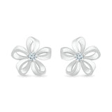 Flaunt in Style" Bold Gold Floral Stud Earrings