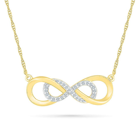 Diamond Necklace in 14kt and 18kt gold