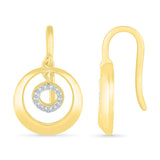 Classy Bold Gold Dangle Earrings