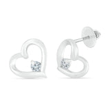 Sparkling Love Heart Earrings