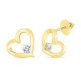 Sparkling Love Heart Earrings