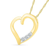 Love Affair 3 Stone Diamond Pendant